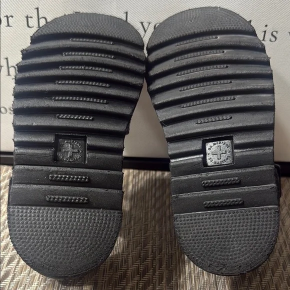 Dr. Martens Black Chunky Platform Sandals Box 1 - Picture 5 of 8